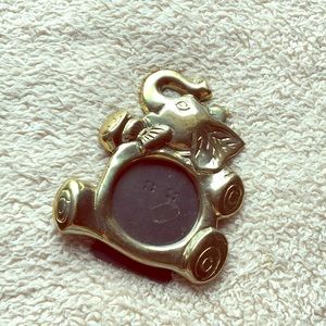 Gold elephant picture frame